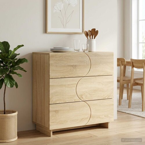  Komoda Hrast sonoma 70 x 38 x 75 cm Konstruirano drvo Cijene