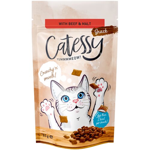  Varčno pakiranje Catessy hrustljavi prigrizki 15 x 65 g - Z govedino & sladom Cijene