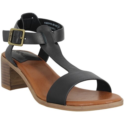 Kickers Sandali &amp;amp; Odprti čevlji Kick Volga Cuir Femme Noir Črna Slike