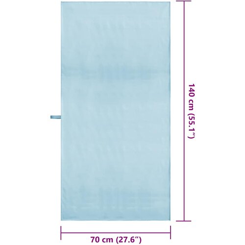  Sportski Ručnici 2 pcs Plava 140 x 70 cm Poliester i poliamid Slike