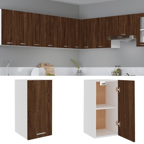 vidaXL Viseći ormarić smeđi hrast 29 5x31x60 cm od konstruiranog drva Cijene