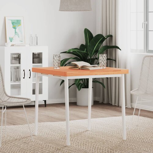VidaXL Mizna plo&amp;scaron;ča 70x70x4 cm kvadratna trdna bukovina Slike