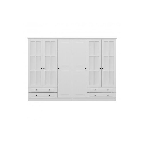 Hanah home Kale Mebran 4020 Ormar, 225x190x52cm, Bijeli Slike