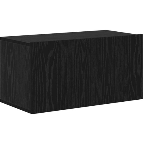  Set TV komoda 8 kom. Crni hrast Konstruirano drvo Crna 60 x 30 x 30 cm Slike