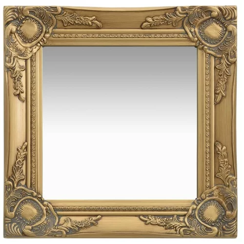  Stensko ogledalo v baročnem stilu 40x40 cm zlato