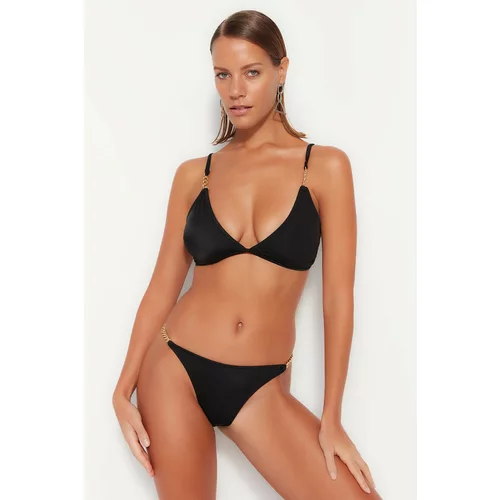 Trendyol bikini top - black - plain