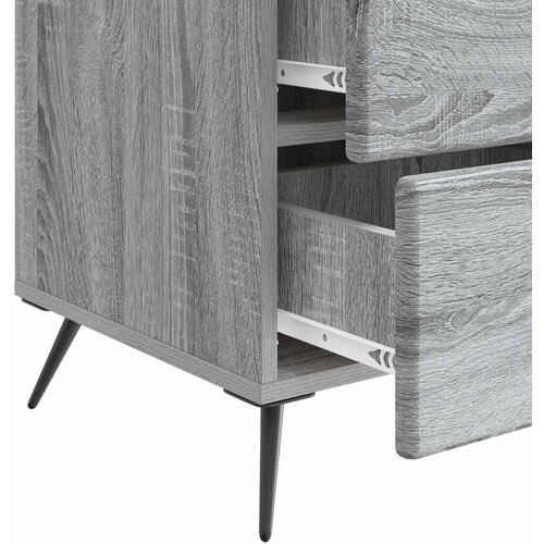  Noćni ormar Siva sonoma 43 x 41 x 66,5 cm Konstruirano drvo Slike
