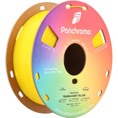 Polymaker Panchroma&amp;trade; PLA Translucent Yellow - 1,75 mm / 1000 g Slike