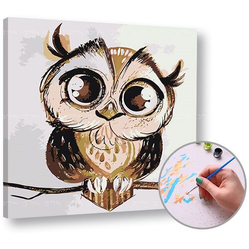 Artmie paint bi numbers kit - sova Cene