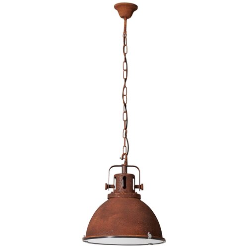 Brilliant Luster na lancu JESPER GLAS 1xE27/60W/230V bakarna Slike