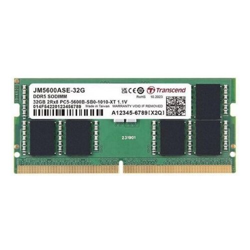 Transcend 32GB JM DDR5 5600 SO-DIMM 2RX8 Slike