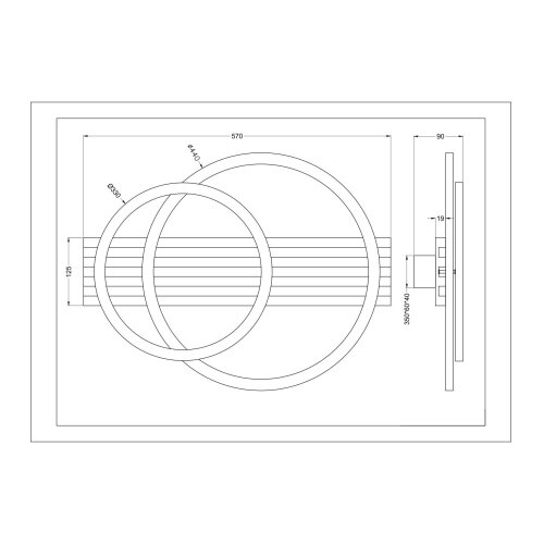 Zuma line C230617002B - led plafonsko svetlo serana LED/40W/230V Slike