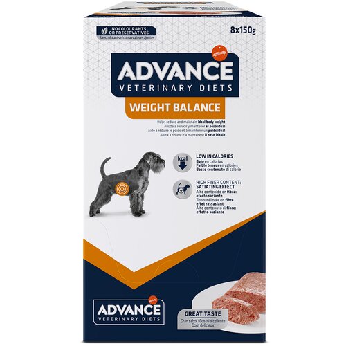  6 + 2 gratis! 8 x 150 g Advance Veterinary Diets - Weight Balance Slike