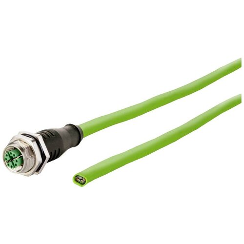 Metz Connect 142M2X20100 M12 omrežni kabel CAT6a S/FTP 10 m zelena PUR plašč, kislinsko odporen, odporen na ozon, UV odporen, primeren za verigo za sp, (20532957) Cene