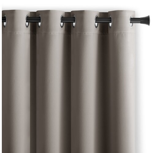 Restilo Sivo-bež zatemnitvena zavesa 140x175 cm Eyelets &amp;ndash; Slike