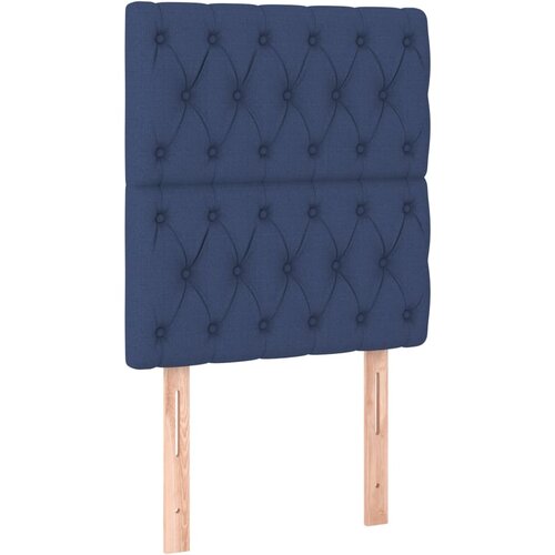  Uzglavlje plavo 80x7x118/128 cm tkanina Slike