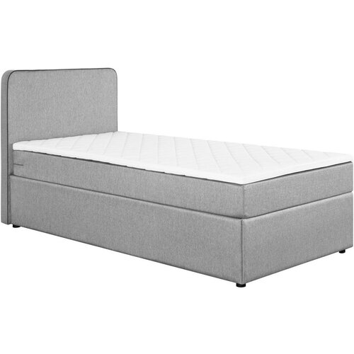 P & B POSTELJA Z VZMETNICO 90 cm x 200 cm , tekstil svetlo siva Cene