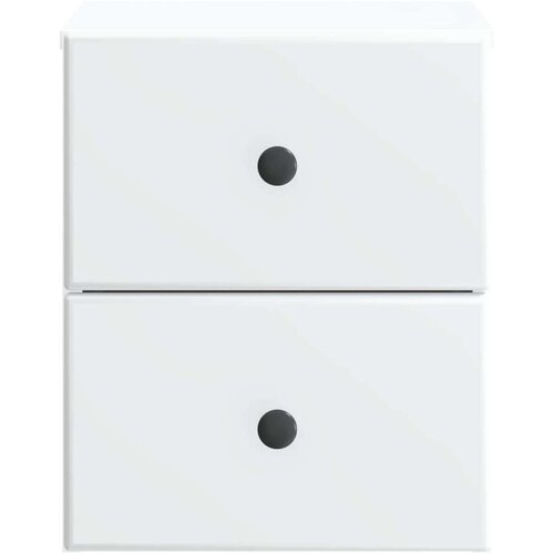  Noćni ormarić za montažu na zid 2 pcs Bijela 34 5 x 33 x 40 cm Slike