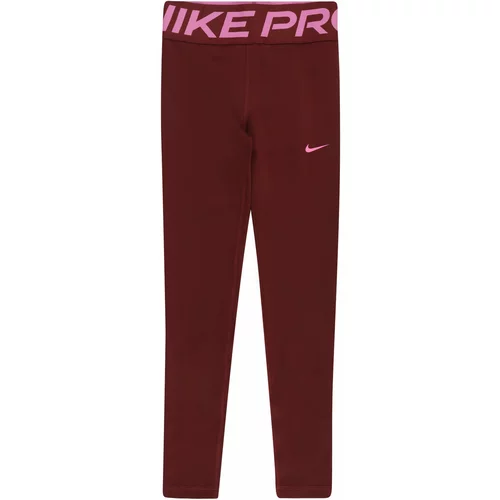 Nike Sportske hlače 'NP' roza / tamno crvena