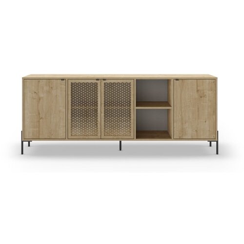 Marckeric Niska komoda u dekoru hrasta u prirodnoj boji 200x80 cm Inca – Cijene