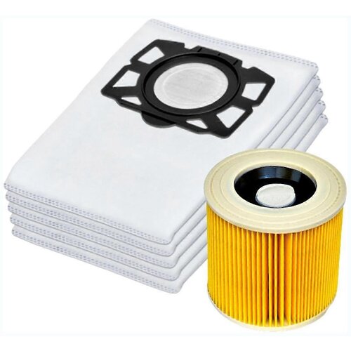 INORCO Vrečke za sesalnik Filter Primeren za KFI 357 KFI357 KA 40 Nadomestna vrečka za 2.863-314.0WD2 Plus WD3, (21991536) Cene