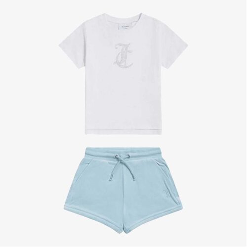 Juicy Couture Jc logo tee & velour short set Cene