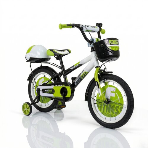  dečija bicikla 16&amp;quot; fitness crno - zelena ( SM-16016 ) Slike
