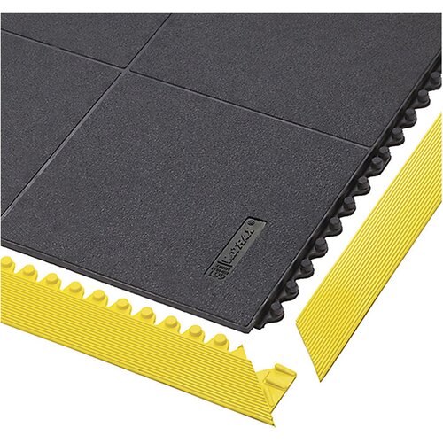 Notrax Sestavljiva podloga Cushion Ease Solid™ ESD NITRILE FR, DxŠxV 910 x 910 x 19 mm, zaprta, črna Cene