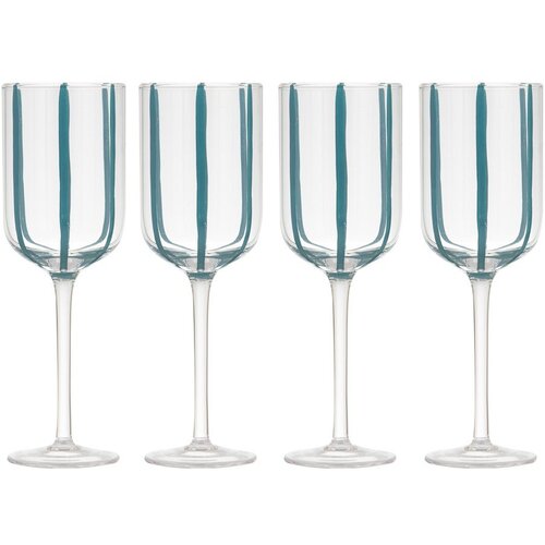 Ladelle Kozarci za vino v kompletu 4 ks 350 ml Stripe – Cene