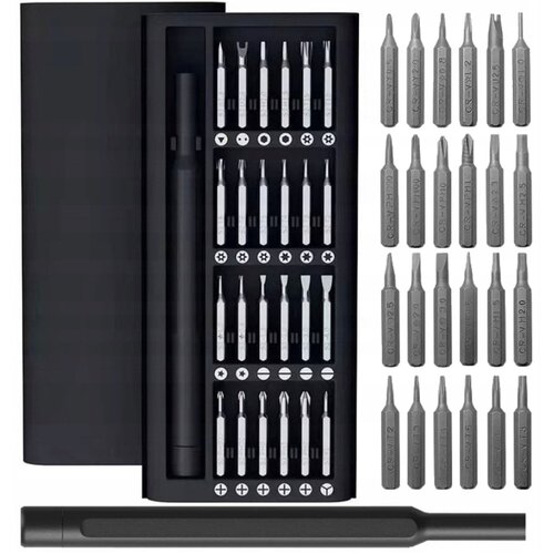  Set magnetnih preciznih odvijača 25 komada u modernoj kutiji S-2 Slike