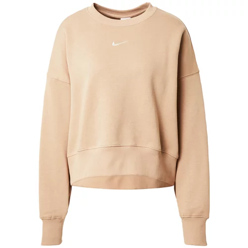 Nike Sportswear Sweater majica bež / bijela