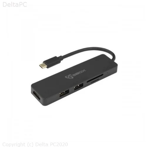 Box ADAPTER USB TYPE C-HDMI/USB-3.0/SD/TF 5u1