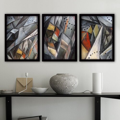 Wallity Set uramljenih slika 3SC138, 3 Dela Cene