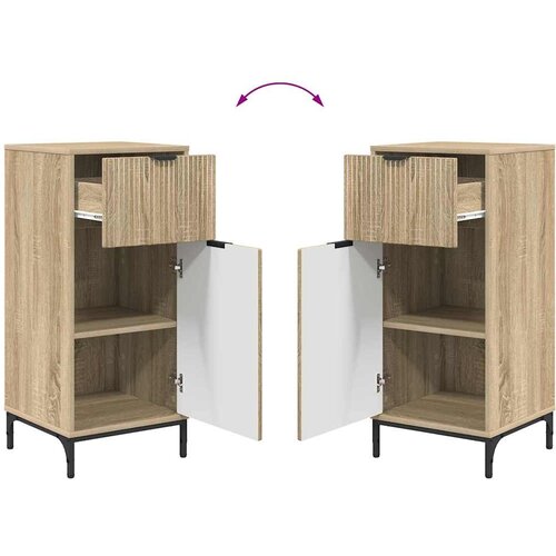  Set namje&amp;scaron;taja za kupaonicu s ladicama 2 pcs Sonoma hrast Slike