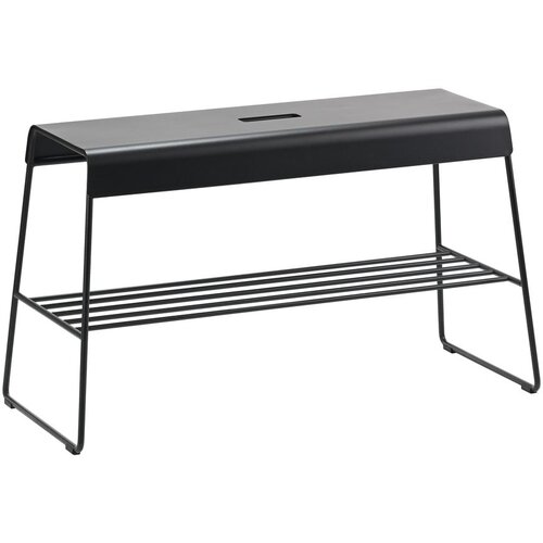 Zone Crni metalni ormarić za cipele s klupom A-Bench &amp;ndash; Slike