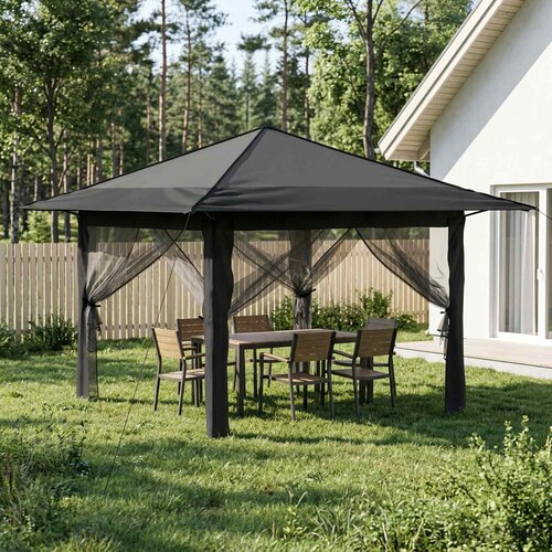Gazebo s 4 bočne strane Svjetlosiva i antracit Cijene