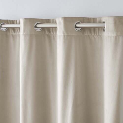 Douceur d int&amp;eacute;rieur Bež žametna izolacijska zavesa 140x260 cm Polarchic &amp;ndash; Slike