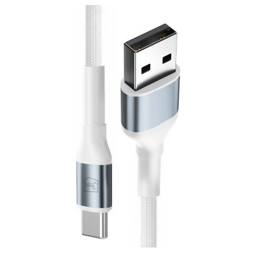 3mk Hyper kabel N-SERIES USB-A v USB-C 1m bel Slike