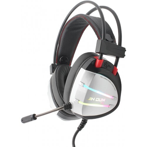 Jin Dun M10 7.1 crno-srebrne gaming slušalice Slike
