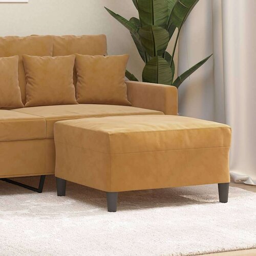  Stolček za noge rjav 70x55x41 cm žamet, (20983761) Slike