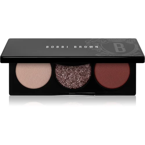 Bobbi Brown Essential Eye Shadow Trios paleta sjenila za oči za savršeni izgled nijansa Smokey Plum 4,4 g