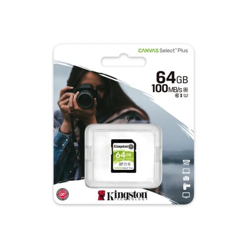 Kingston SD 64GB Class 10Canvas Select Plus100MBs Read,Class 10 UHS-I Cijene