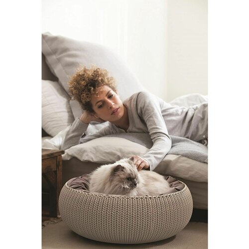 Curver krevet za kućne ljubimce cozy pesak 54x54x20/2cm Cene