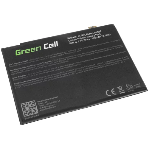 Green cell Baterija za Apple iPad Air 2 / A1547 / A1566 / A1567, 7300 mAh