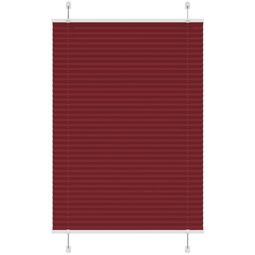 vidaXL Plisirana roleta Bordeaux crvena 95x150 cm Širina tkanine Cijene