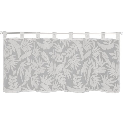 Sehlbach Belo-siva prosojna zavesa 120x45 cm Calista – Cene