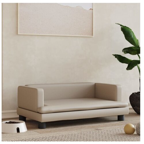 vidaXL Krevet za pse cappuccina 80x45x30 cm od umjetne kože Cijene