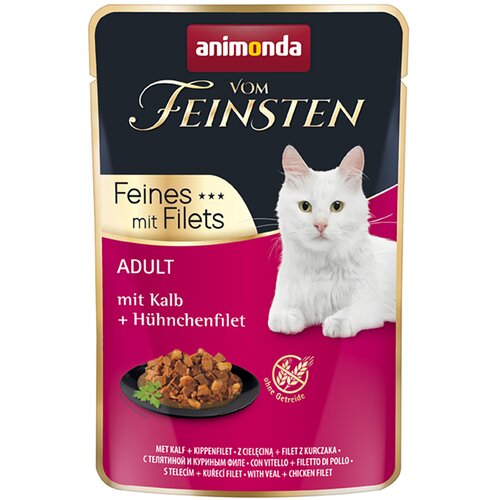 Animonda Vom Feinsten Adult 18 x 85 g - Teletina & pi&scaron;čančji file Cijene