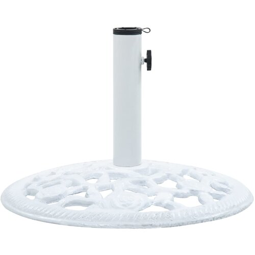 vidaXL Stojalo za senčnik belo 12 kg 48 cm lito železo, (20610565) Cene