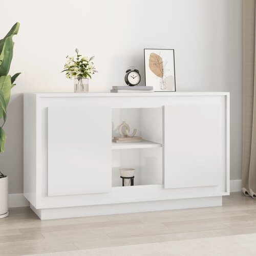 VidaXL Komoda sjajna bijela 200x30x50 cm od konstruiranog drva Slike